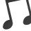 Sheet Music Clip Metal Note Pattern Delicate Music 13