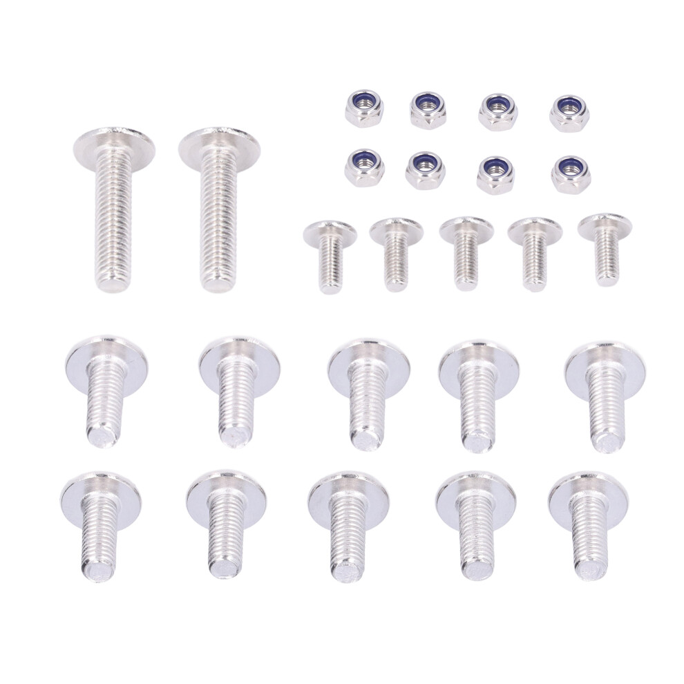 25Pcs Motorcycle Mudguard Bolt Screw Nut Kit 9121376402784