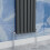 (1800x236mm Double Vertical) SIMPLE BATHROOMS Anthracite Oval Column Radiators 6