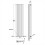 (1800x354mm Single Vertical) SIMPLE BATHROOMS Anthracite Oval Column Radiators 3