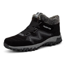 (UK Size 5, Black White) Womens Waterproof Snow Ankle Boots Plush Lined Slip Resistant Winter Warm Shoes