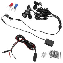 Auto 8 Pods RGB LED Rock Lights Kit Underglow monivärinen neonvalokotelo Bluetooth-sovelluksen ohjauksella kuorma-auton ATV UTV SUV:lle