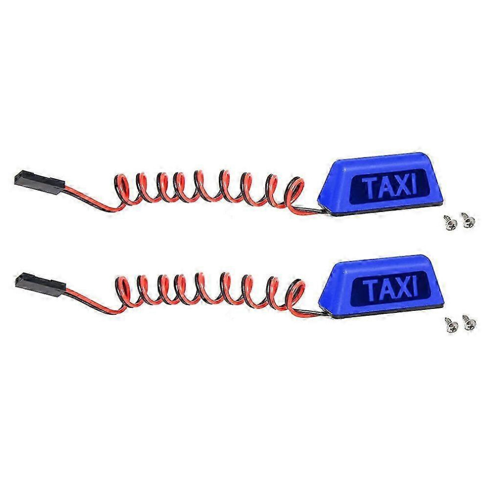 Blue Model Car Taxi Lamp 1/10 RV 1/8 Climbing Car OffRoad Vehicle Big Truck TAXI Lamp R160-image-OPC-PJJNCCZ-NEW