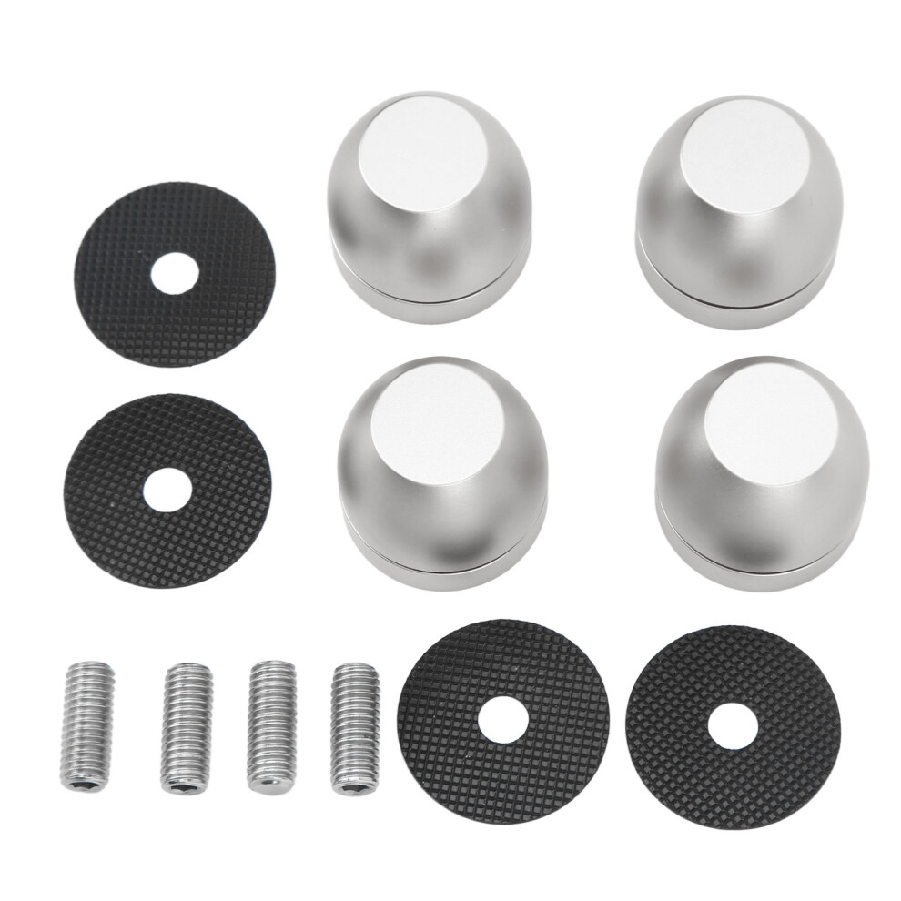 Speaker Isolation Stand Feet Set Aluminum Alloy Silver 9121376404887