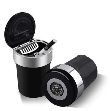 Auto Asbak, Auto Reizen Auto Asbak Met Deksel Blauw Led Licht Rookloze Houder As As Houder Kompas