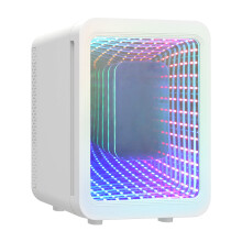 4L Mini Fridge with Mirror Car Cooler Warmer Portable Tabletop Ice Box
