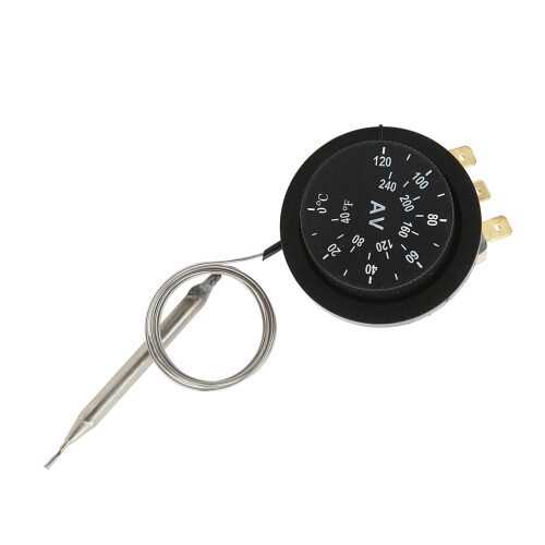 10 Stück 0-120C einstellbarer Thermostat-Schalter 250V 2