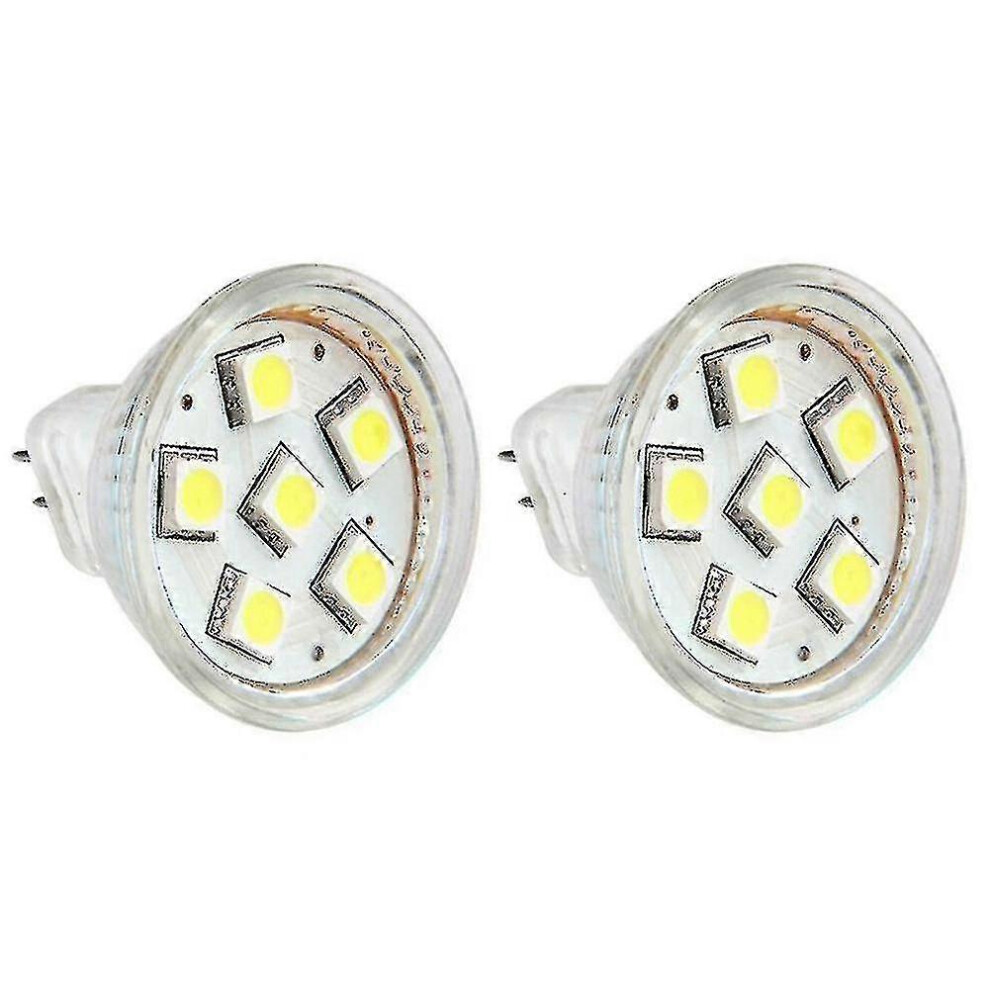 2x 12V DC Gu4 Mr11 6 Smd 5050 Led Light Bulb 6000k White-image-OPC-PJJNFMN-NEW