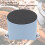 Kaffee Klopf-Schlacken-Eimer 13,5  12,3  15 cm Blau 11