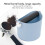 Kaffee Klopf-Schlacken-Eimer 13,5  12,3  15 cm Blau 6