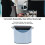 Kaffee Klopf-Schlacken-Eimer 13,5  12,3  15 cm Blau 4