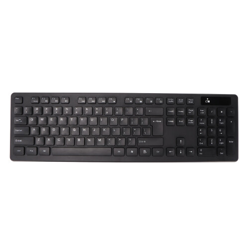 Wireless 2.4G Waterproof Keyboard Mouse Combo, 104 Keys, 1600dpi 2