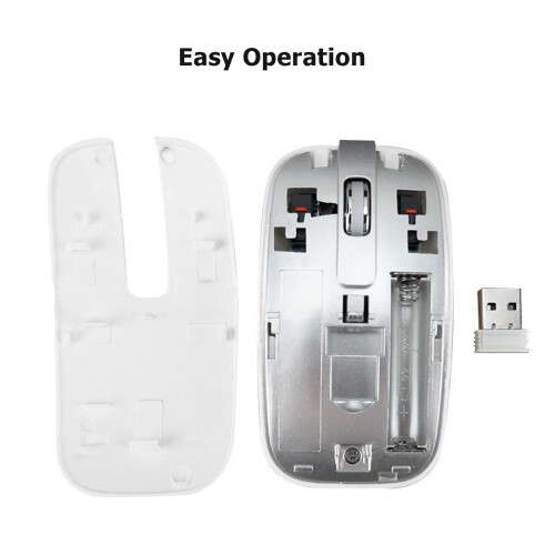 Ultra Thin 78-Keys Wireless Keyboard & Mouse 2.4G 1600dpi 2