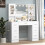Large Dressing Table With LED Lighted Mirror 7 Drawers Makeup Vanity 1