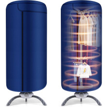 Hot Air Indoor Clothes Dryer 1000W, 12kg Capacity, Quiet Timed Drying, Foldable Rack for Dorms & Apartments
