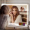 80x55cm Tabletop LED Lighted Hollywood Mirror Vanity Mirror USB Port 4