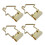 Dovetail Binder Clips 15 Stück Langgriff Eisen Gold 1