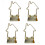 Dovetail Binder Clips 15 Stück Langgriff Eisen Gold 16