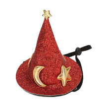 Hamsterhut Mond-Stern-Muster, Größe S, Rot