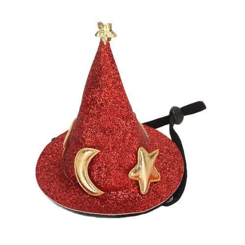 Hamsterhut Mond-Stern-Muster, Größe S, Rot