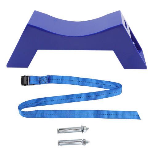 Blue Plastic Gas Cylinder Holder Wall Mount Fixed Bracket with Expansion Screw 1