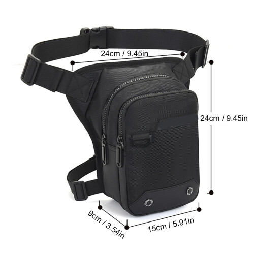 Versatile Oxford Cloth Motorcycle Leg Bag with Splash-Proof Design 1