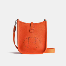 (Orange)2025 European and American fashion genuine cowhide high-end small square bag, single-shoulder crossbody versatile women's bag