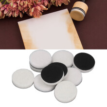 10 Pcs White Domed Ink Blending Foam Sponges 3.1x3.1cm