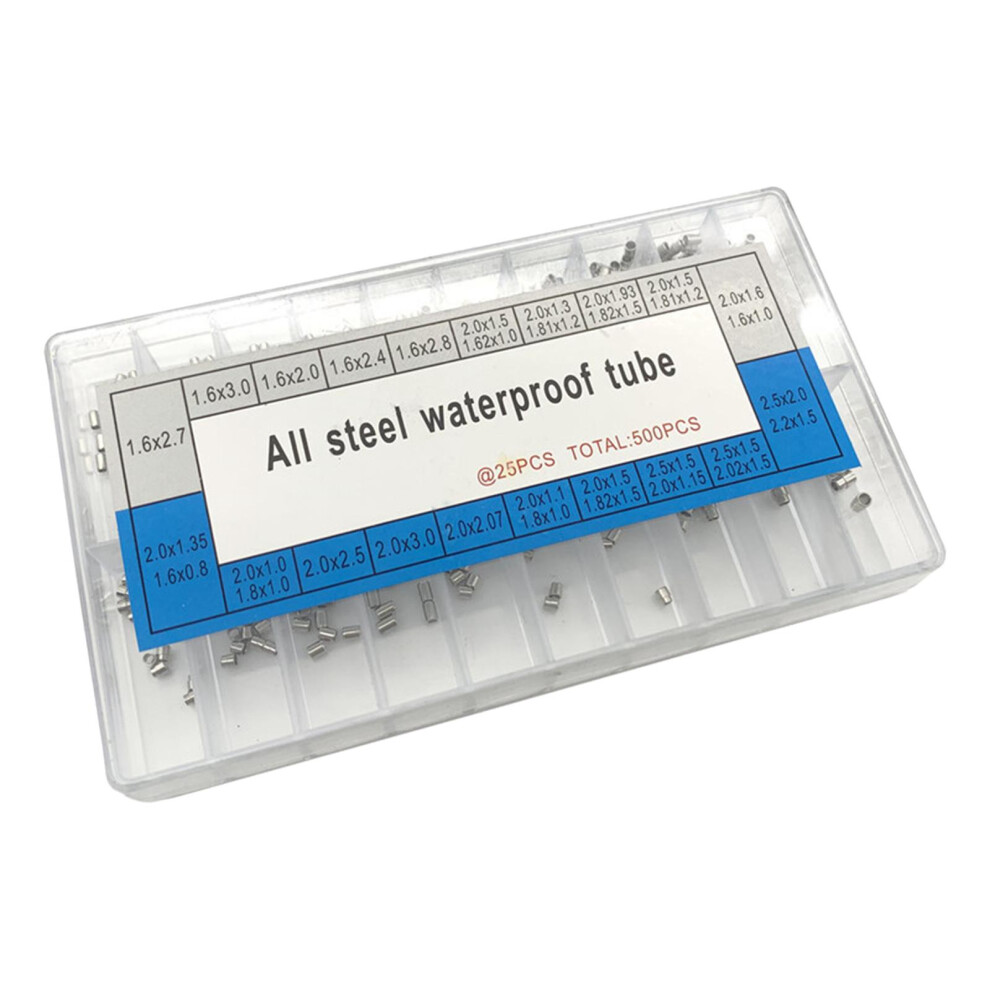 500Pcs Watch Crown Tubes Stainless Steel for Watchmakers Parts-image-OPC-PJJNW62-NEW