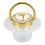 Goldener Strass-Schnuller 6-18 Monate PP/Silikon 16