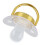 Goldener Strass-Schnuller 6-18 Monate PP/Silikon 9