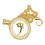 Goldener Strass-Schnuller 6-18 Monate PP/Silikon 13