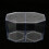 Caja de cría transparente octogonal 195x60x120mm 11