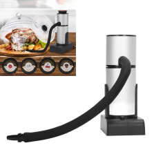 Cocktail-Räuchergerät 360 g tragbar Silber