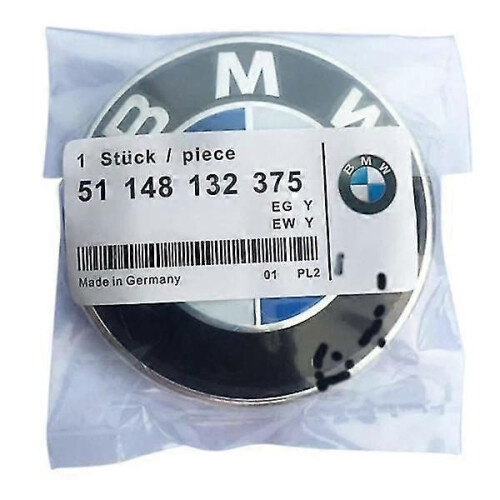 BMW-W Emblem Motorhuv Logotyp för 82MM