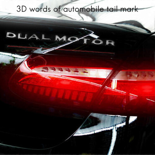 3D Motor Decals Car Rear Trunk Sticker for 2017-2020 1