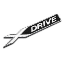 Chromeblack Bmw Xdrive Kofferbak Badge Embleem Voor X3 X5 Z4 Serie 95mm X 15mm kb
