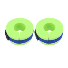 2 Pcs Baby Swim Cuffs EVA Foam Kids Swimming Arm Rings Green Belt