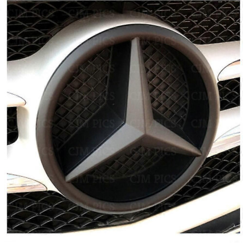 Mercedes-Frontgrill-Sternemblem-Abdeckung mattschwarz A C GLA CLA ML CLS E-Klasse MT