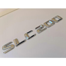 SLC200 Silver Krom Bokstav Siffer Bak Bagageutrymme Emblem SLC Klass Mercedes