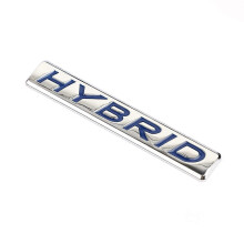 3D Hybride Metalen Letter Auto-embleem Sticker voor Achterkofferbak/Kofferbak