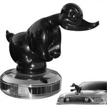 Wütende Gummiente als Kühlerfigur, Coole Enten-Autoemblem, Kühlerfigur für den Innenraum