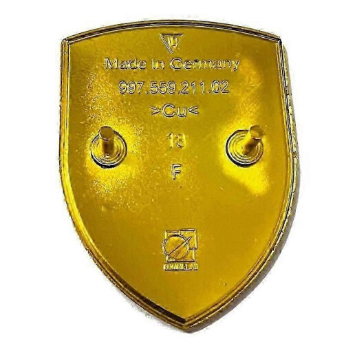 Emblem, Abzeichen, Logo, Porsche Motorhaube, Metall -CAN 1