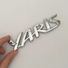 1 Stück hochwertiger 3D-ABS-Schriftzug für YARIS-Auto, Heckklappen-Emblem, Aufkleber, Design-Aufkleber