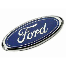 Voor Ford Badge Ovaal Blauw/chroom 145x 60mm Voor/achter Embleem
