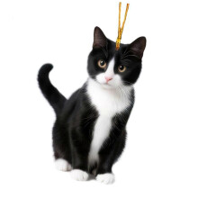 (svart katt) Svarta katter hängande ornament fordonsbackspegelberlock för bilbackspeglar för husdjur