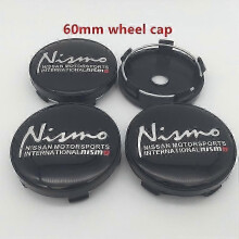 (60mm nismo 3) 4 st 3D 56mm 60mm 65mm 68mm nismo GTR-logotyp Bilemblem Hjulcentrumkapslar Emblemskydd