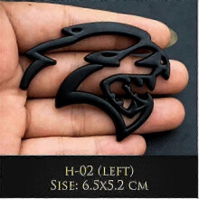 (H-03) 3D-metall Hellcat-billogotyp, dörrskärm, sidoklistermärken, emblemdekoration, bakre bagageutrymmesemblem