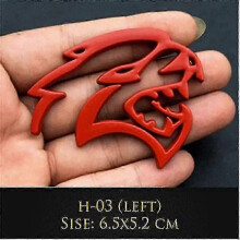 (H-05) 3D-metall Hellcat-billogotyp, dörrskärm, sidoklistermärken, emblemdekoration, bakre bagageutrymmesemblem