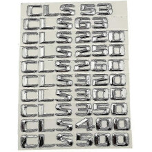 (CLS300-Krom) 3D ABS-logotyp CL53 CL63 CL220 CL300 CL350 CL400 Emblem Bokstäver Klistermärke Bagageutrymme